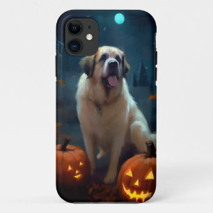 Case-Mate iPhone Case Halloween Saint Bernard avec la peur Citrouille