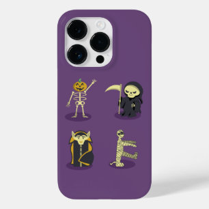 Coque Pour iPhone 14 Pro Halloween Squelette Dracula Mummy Griffe Reaper
