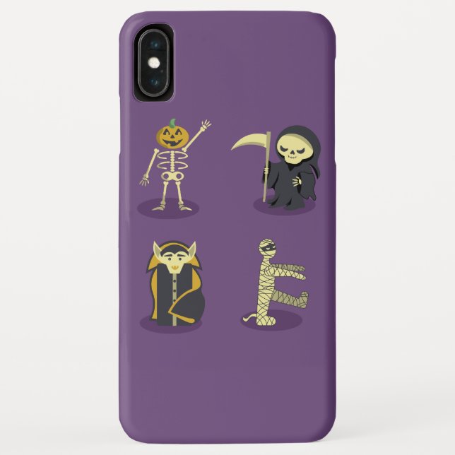Coques Case-Mate iPhone Halloween Squelette Dracula Mummy Griffe Reaper (Dos)