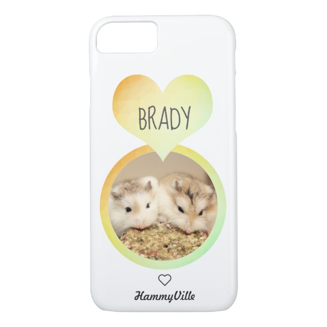 Coques Case-Mate iPhone Hammyville - Cute Hamster Heart (Dos)