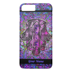 Etui iPhone Case-Mate Hamsa Fusion violet et noir Personnalisé