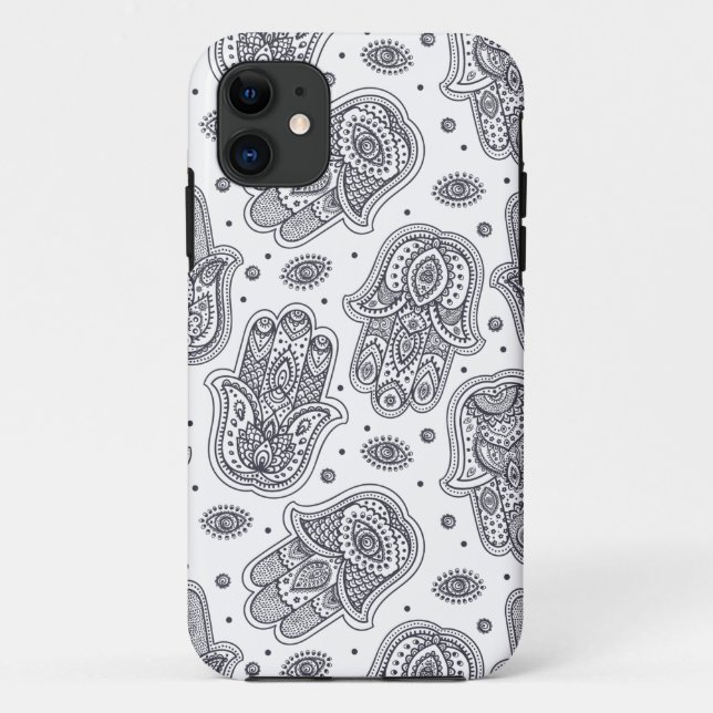 Coques Case-Mate iPhone Hamsa tiré par la main inspiré (Dos)