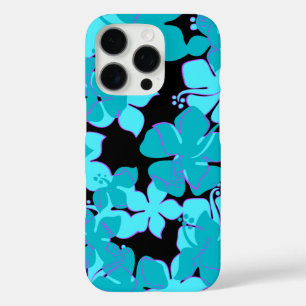 Coques iPhone 16 Pro Hanalei Hawaii Hibiscus Turquoise floral