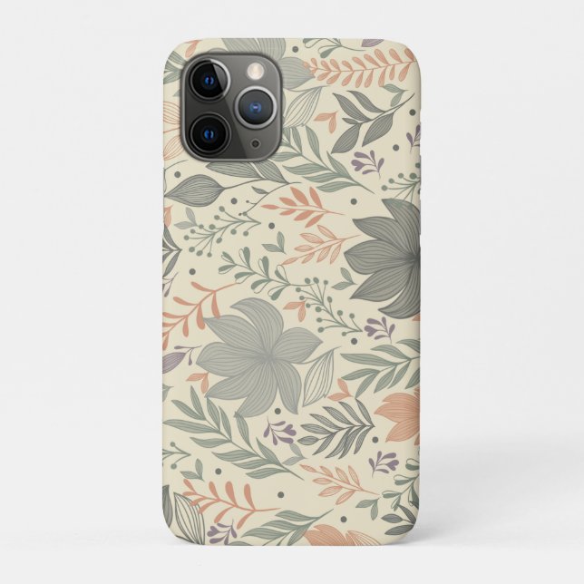 Coques Case-Mate iPhone Hand Drawn Flowers (Dos)