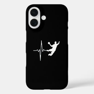 Coque Pour iPhone 16 Handball - Battement de coeur de joueur de handbal