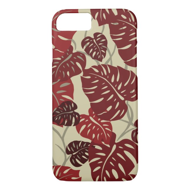 Coques Case-Mate iPhone Hanger Cliff Hawaiian Monstera Leaf (Dos)