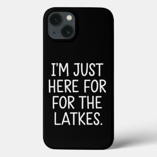 Case-Mate iPhone Case Hanukkah je suis juste là pour les latkes juifs