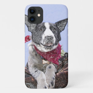 Coque Case-Mate Pour iPhone Happy Border Collie Heeler Mix Dog Sketch Art