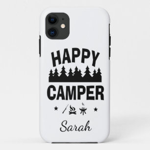 Case-Mate iPhone Case Happy Camper Fun Camping Citation
