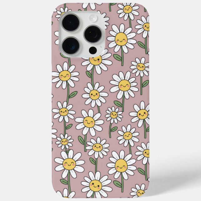 Coques Case-Mate iPhone Happy Daisies Pattern - Cute Floral Design (Verso)