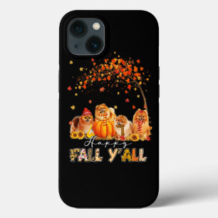 Case-Mate iPhone Case Happy Fall Yall Pomeranian Automne Lover Citrouill
