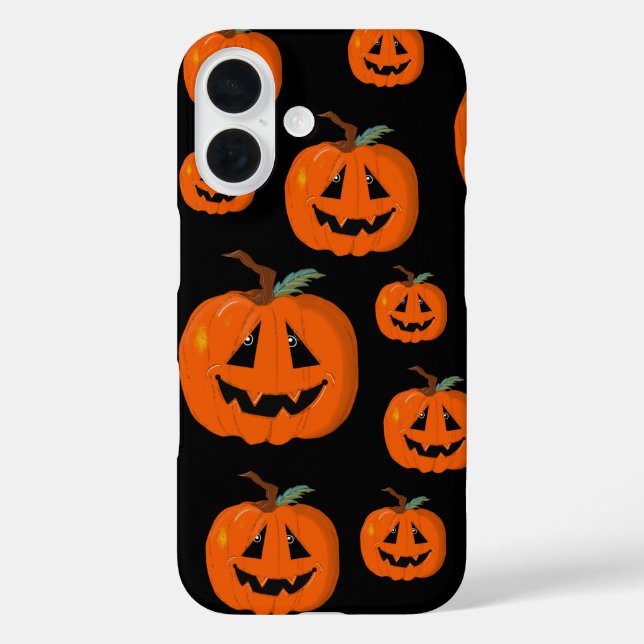Coques Case-Mate iPhone Happy Halloween Jack-o'-lantern Illustration Art (Verso)
