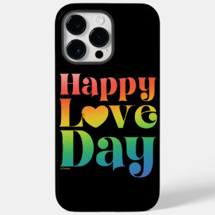 Coque Pour Pour iPhone 14 Pro Max HAPPY LOVE DAY rainbow dégradé couleur valentine