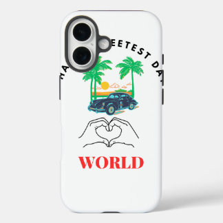 Coque Pour iPhone 16 Happy Sweetest Day Mobile Cover