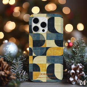 Coque iPhone 15 Pro Max Harmonie Géométrique Rétro - Moderne du Milieu du