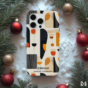 Coque iPhone 15 Pro Max Harmonie scandinave minimaliste - Fusion géométriq