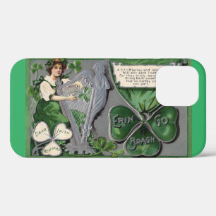Case-Mate iPhone Case Harpe d'argent, Shamrock, St. Patrick's Day, Vinta