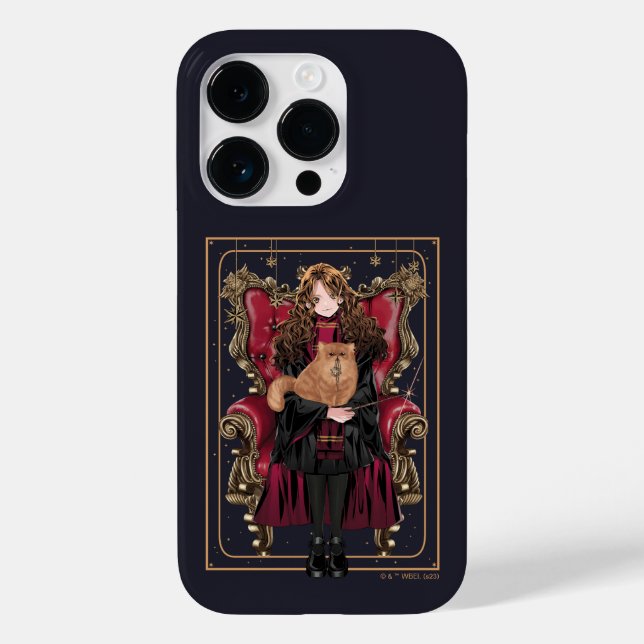 Coques Case-Mate iPhone HARRY POTTER™ | Anime Hermione Granger assis (Verso)
