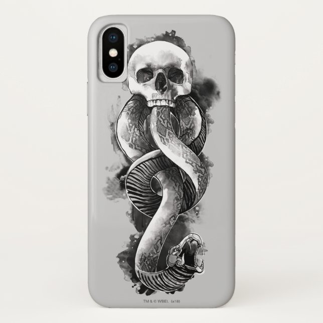 Coques Case-Mate iPhone Harry Potter | Aquarelle de marque foncée (Dos)
