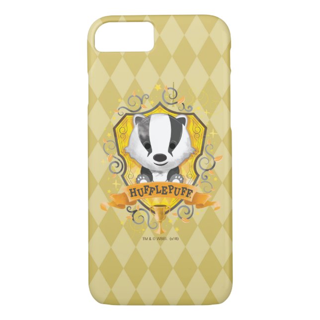Coques Case-Mate iPhone Harry Potter | Charme HUFFLEPUFF™ Crest (Dos)