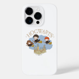 Coque Pour iPhone 14 Pro HARRY POTTER™, Hermione & Ron Fly Over HOGWARTS™