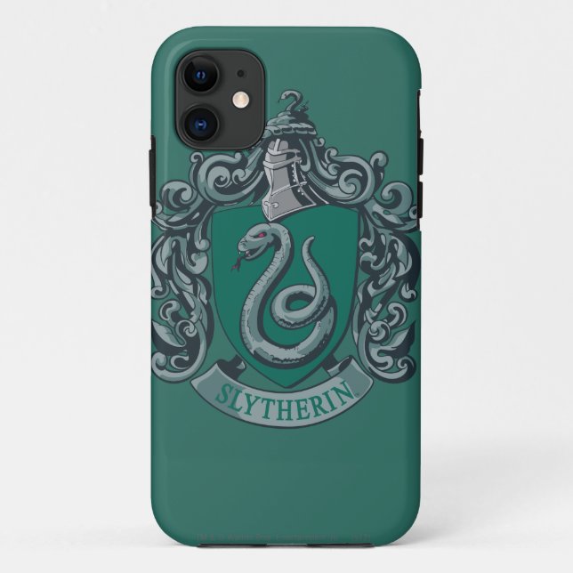 Coques Case-Mate iPhone Harry Potter | Slytherin Crest Green (Dos)