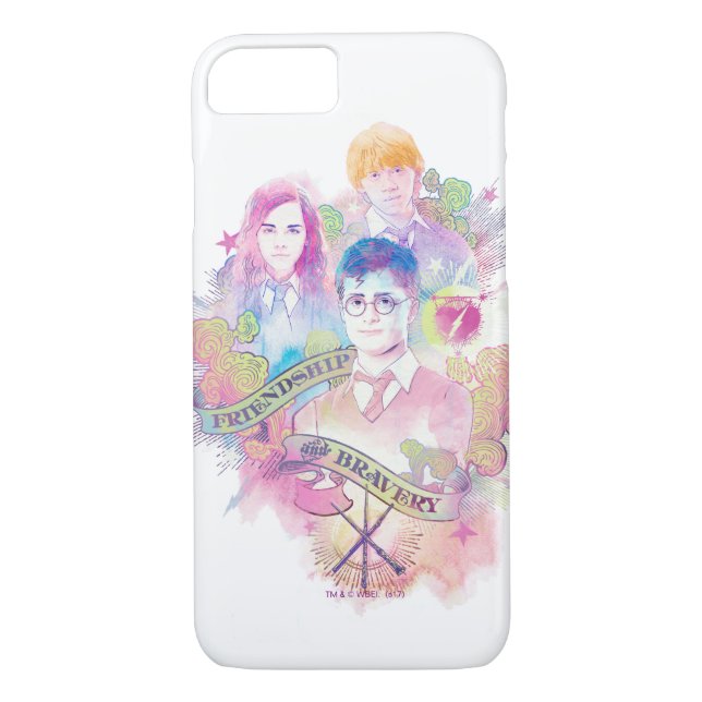 Coques Case-Mate iPhone Harry Potter Spell| Harry, Hermione et Ron Waterc (Dos)