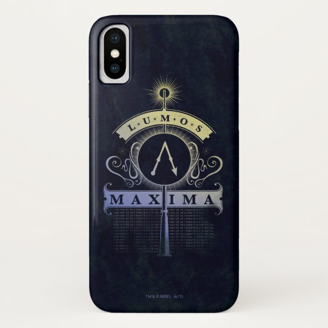 Coques Case-Mate iPhone Harry Potter Spell | Lumos Maxima Graphic (Dos)