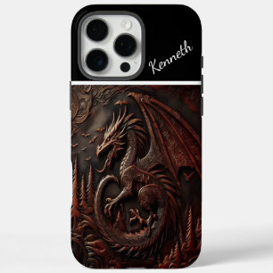 Coques iPhone 16 Pro Max Haut de la montagne du Dragon sculpté