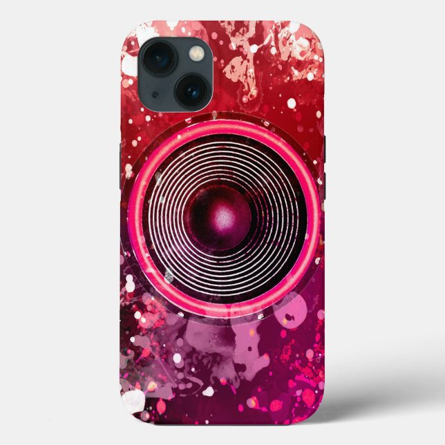 Coques Case-Mate iPhone Haut-parleur de musique et plaques de peinture (Verso)