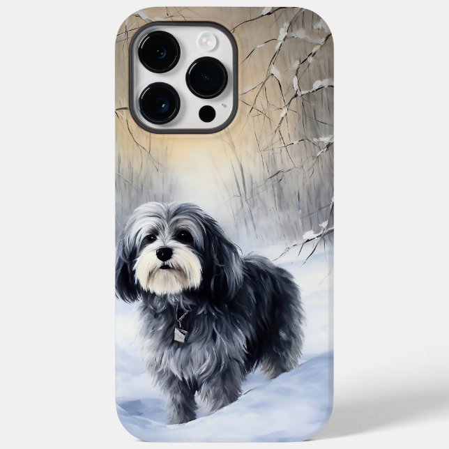 Coques Case-Mate iPhone Havanais laissez-le neiger Noël (Verso)