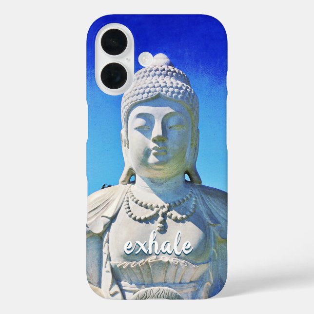 Coques Case-Mate iPhone Hawaii Tropical Buddha Photo Exhale Citation Scrip (Verso)