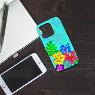 Coques Pour iPhone Hawaiian Hibiscus Aqua Blue Samsung S7