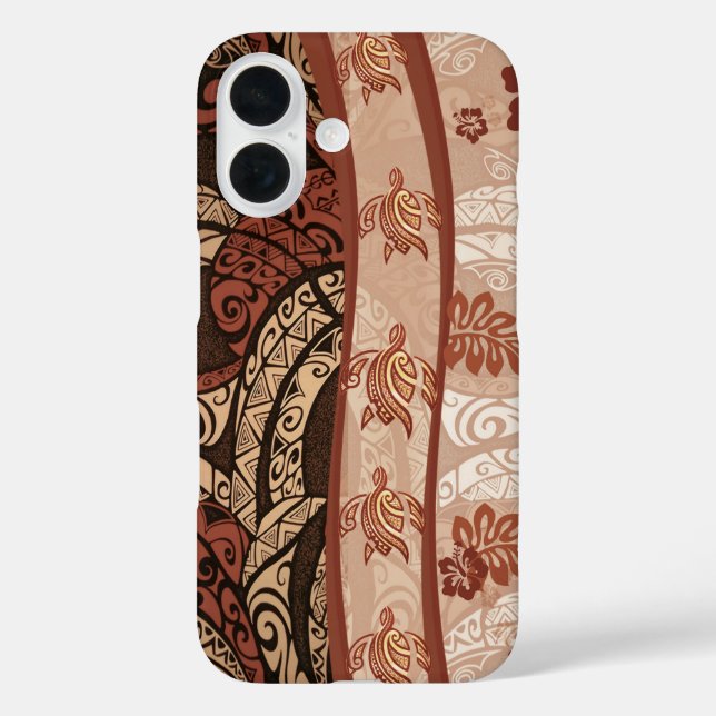 Coques Case-Mate iPhone Hawaiian Honu Tapa Fusion Téléphone (Verso)