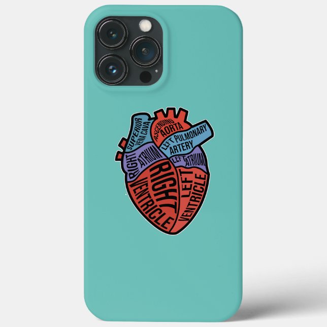 Coques Case-Mate iPhone Heart Anatomy Med School Étudiants Médicales Docte (Verso)