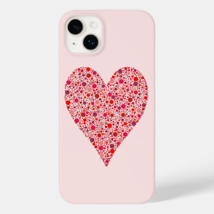 Coques Pour iPhone Heart Shape Crimson Polka
