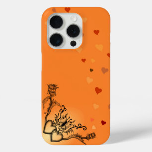 Coque iPhone 15 Pro Heart with Flower and Butterfly