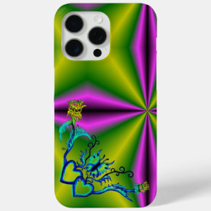 Coque iPhone 15 Pro Max Heart with Flower and Butterfly
