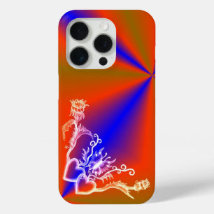 Coque iPhone 15 Pro Heart with Flower and Butterfly
