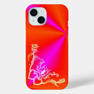 Coque Pour iPhone 15 Heart with Flower and Butterfly
