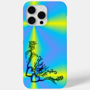 Coque iPhone 15 Pro Max Heart with Flower and Butterfly