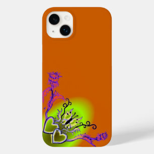 Coque Pour iPhone 14 Plus Heart with Flower and Butterfly