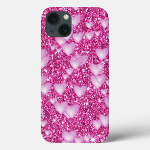 Case-Mate iPhone Case "Hearts on Sparkling Saut, rose