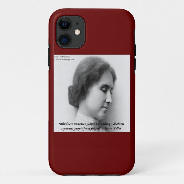 Coques Case-Mate iPhone Helen Keller & sourde/aveugle Citation iPhone 5 Co (Dos)