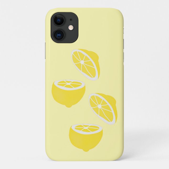 Coques Case-Mate iPhone Hello Lemon jaune moderne fruit (Dos)