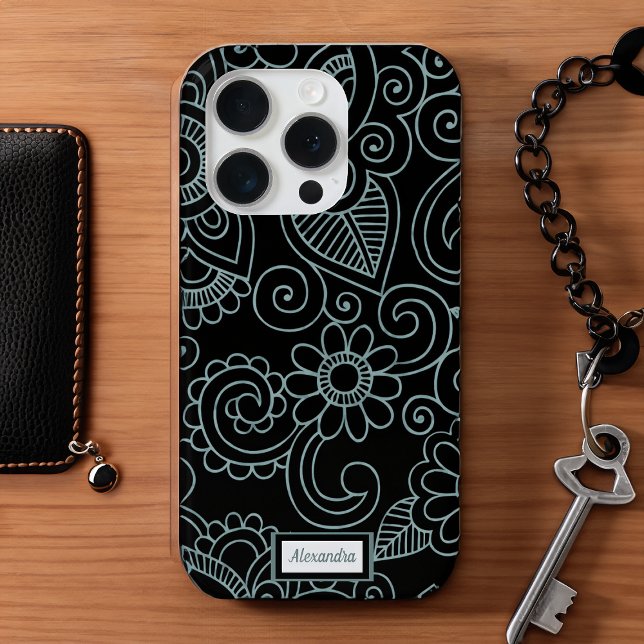 Coques Case-Mate iPhone Henné personnalisé Motif Yoga (Créateur téléchargé)