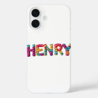 HENRY Nom dans le Motif Crochet animé