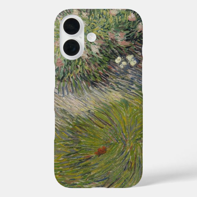 Coques Case-Mate iPhone Herbe et papillons par Vincent van Gogh (Verso)