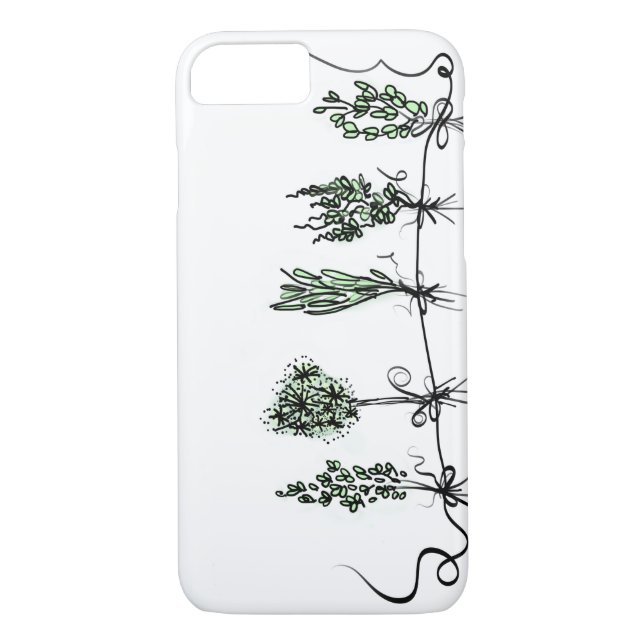 Coques Case-Mate iPhone Herbes du jardin (Dos)
