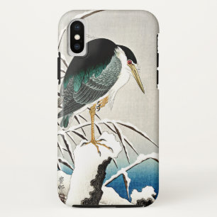 Case-Mate iPhone Case Héron dans la neige, beaux-arts par Ohara Koson